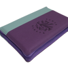 Biblia RVR Letra grande Color Morado y Verde Con Ayudas Digitales