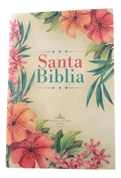 Biblia Misionera RVR  Flores Tropica Portada Ilustrada