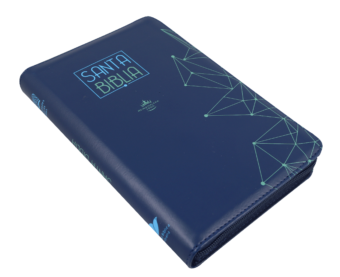 Biblia RVR60 Letra Grande 12 pts con Recursos Digitales - Color Azul