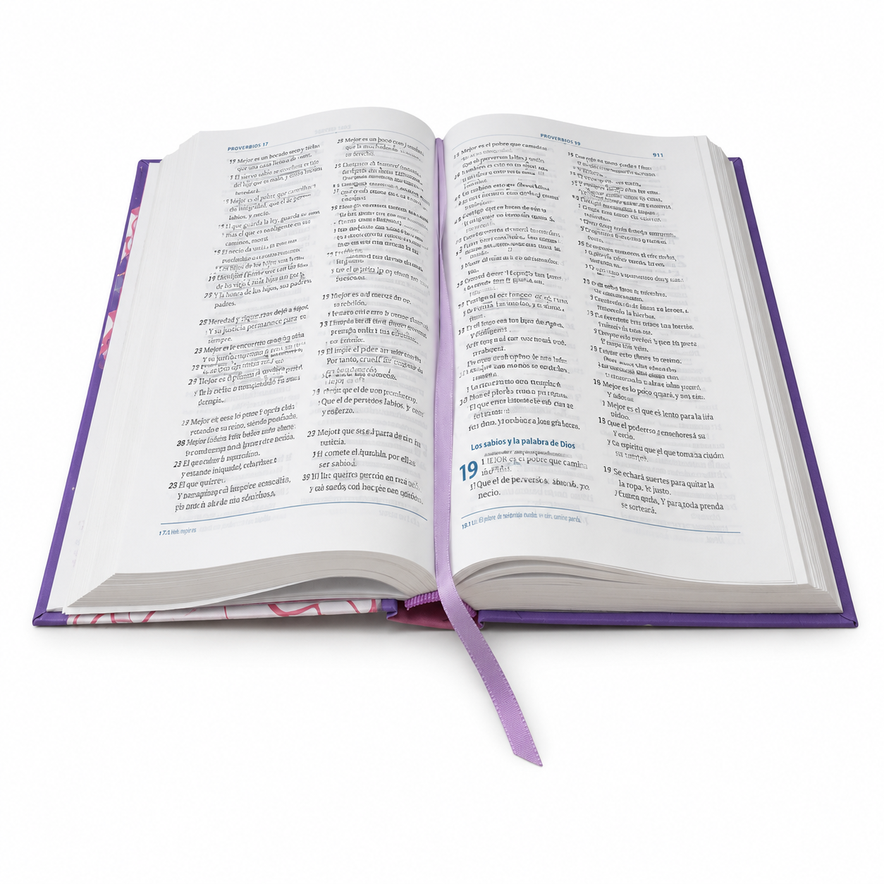 BIBLIA VALIOSA RVC066 LGP PJR LILA CANTO BLANCO VALIOSA  TAPA DURA