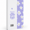 BIBLIA LETRA GRANDE RVR063LG PJR  COLOR LILA CON FLORES 12 PUNTOS TAPA DURA