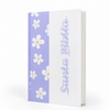 BIBLIA LETRA GRANDE RVR063LG PJR  COLOR LILA CON FLORES 12 PUNTOS TAPA DURA