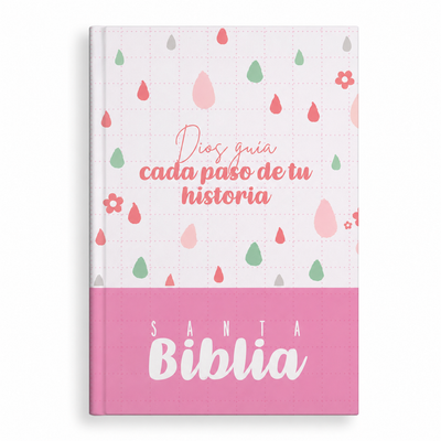 BIBLIA LETRA GRANDE RVR063LG PJR  COLOR ROSA 12 PUNTOS TAPA DURA