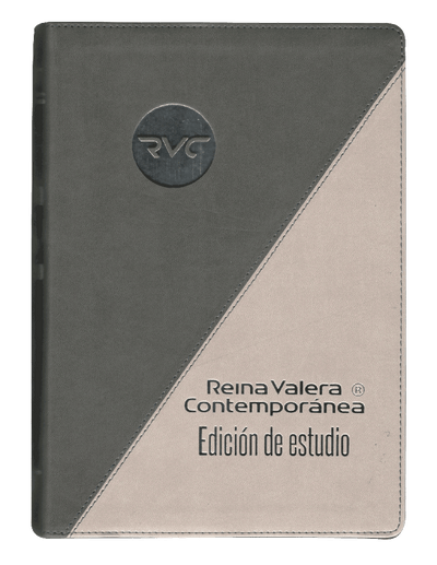 BIBLIA RVC085EEC DE ESTUDIO GRIS NEGRO