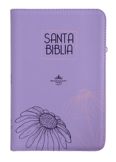 Biblia RVR60 Letra Grande 12 pts con Recursos Digitales - Color Lila