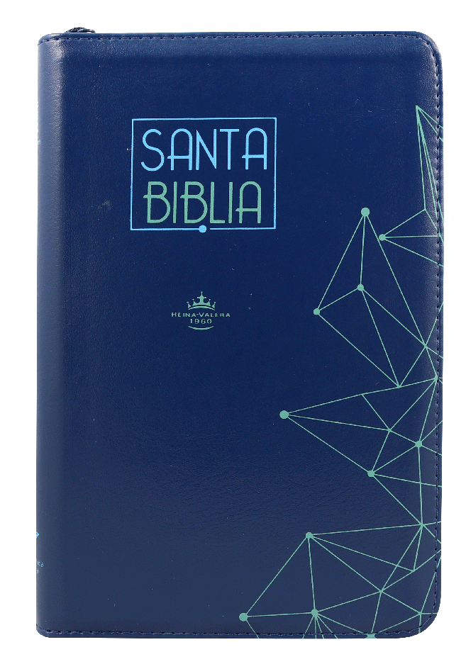 Biblia RVR60 Letra Grande 12 pts con Recursos Digitales - Color Azul