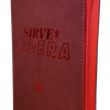 Biblia RVR60 Sirve y Lidera Color Rojo Canto Plateado Letra 12 Puntos