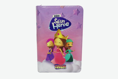 Biblia Se un Héroe TLA062LGPZa PJR Rosada Canto Rosado