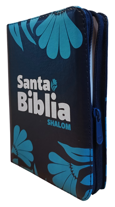 Biblia TDLB  mediana RVR Letra Grande PJR Color Azul Con Ayudas Digitales