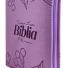 Biblia TDLB RVR Letra pequeña Color Lila Con Ayudas Digitales