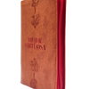 Biblia RVR60 Mujer Virtuosa Color Naranja Canto Plateado Letra 12 Puntos