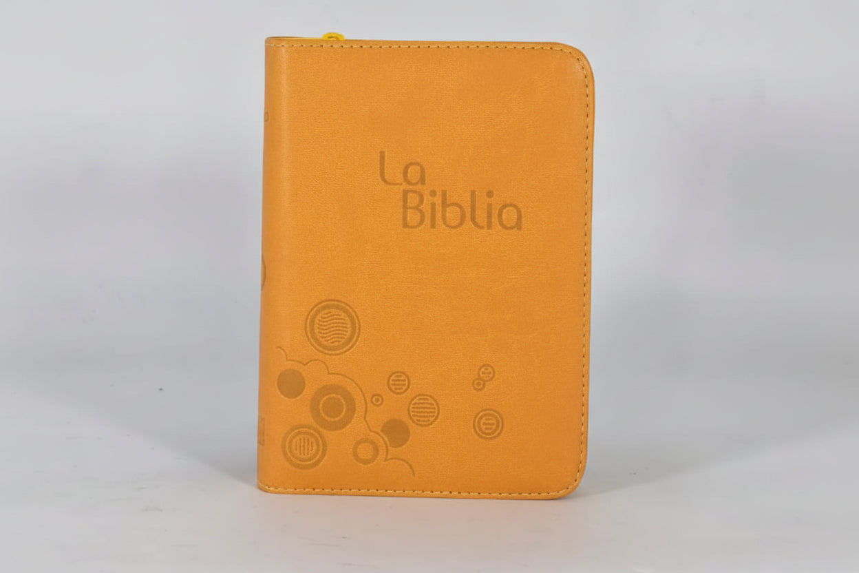 BIBLIA TLA.46ZLM IMITACIÓN PIEL AMARILLO CON CIERRE