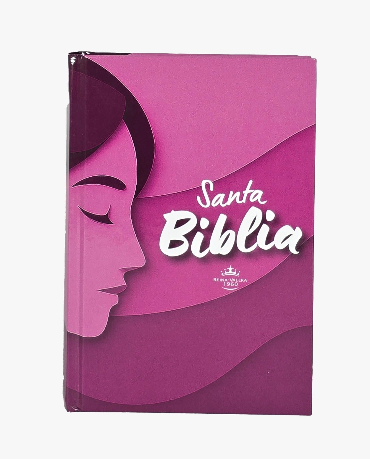 Biblia mediana RVR Letra Grande PJR Color Rosado Con Ayudas Digitales Tapa Dura