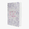 Biblia mediana RVR Letra Grande PJR Color Flores Lila Con Ayudas Digitales Tapa Dura