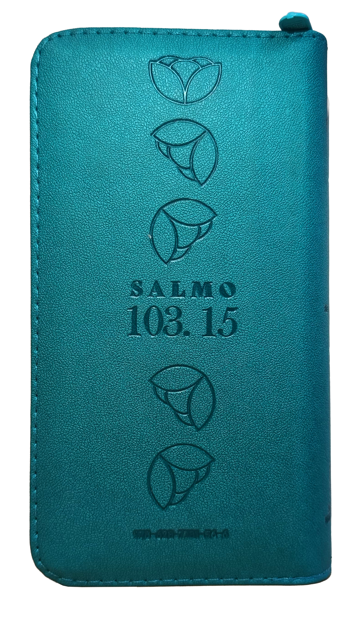 Biblia Reina Valera 1960 Letra pequeña Color Azul  Beige Canto Dorado
