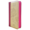 Biblia Reina Valera 1960 Letra pequeña Color Magenta Beige  Con Ayudas Digitales