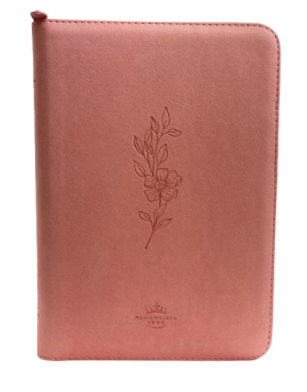 Biblia Reina Valera 1960 / Color rosado / Indice / Letra grande - Ayudas QR