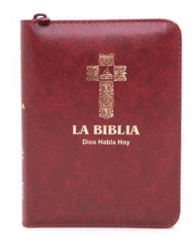 Biblia Dios Habla Hoy Edición de Lujo pequeña - Vinotinto
