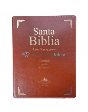 Biblia Reina Valera 1960 - Letra Super Gigante - Color Vino tinto 